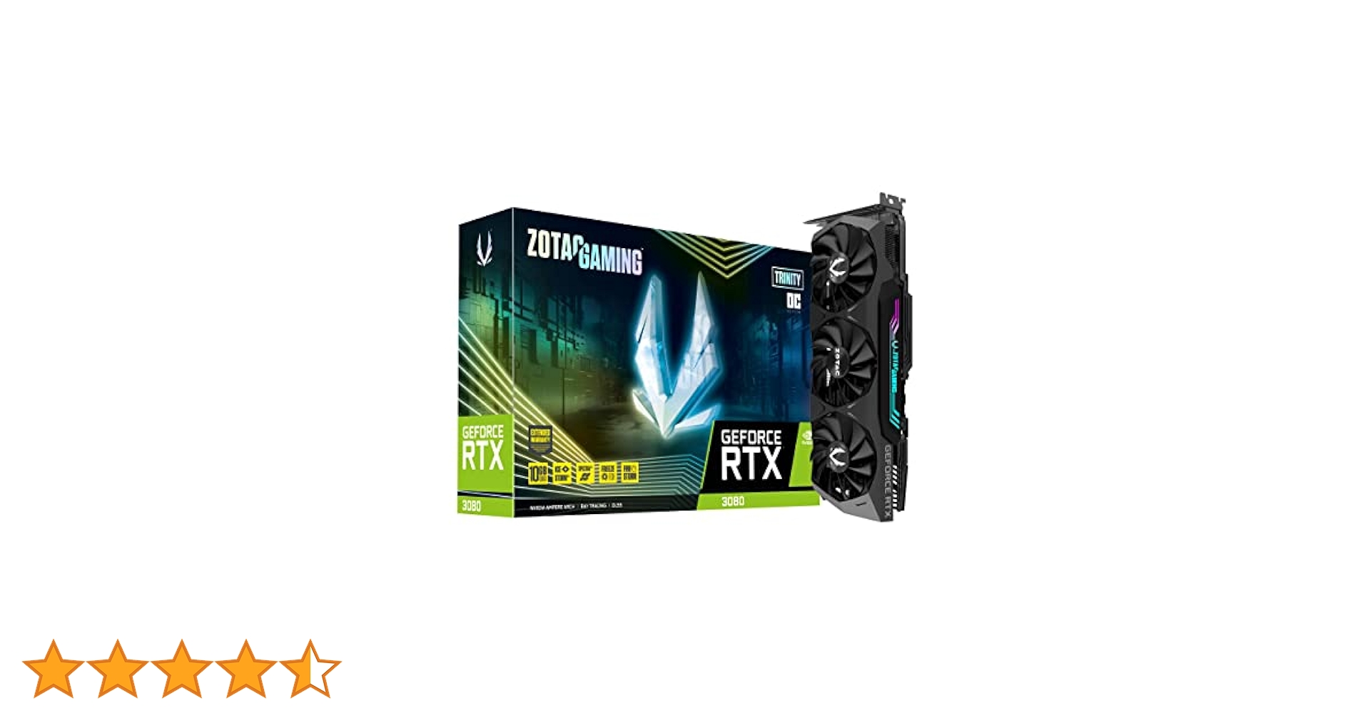 k*5様 ZOTAC RTX 3080 TRINITY OC 10GB ZOTAC GeForce RTX™ 3080 Trinity OC LHR 10GB GDDR6X 320-bit